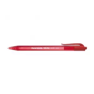 Klipsējama atsperīga lodīšu pildspalva Papermate InkJoy 100 RT sarkana, vidēja bieza, 20 gab.