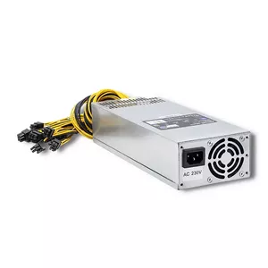 Блок питания QOLTEC 50177 1600 Вт, 80 PLUS Gold, Active PFC, 10× PCI-E 6P, 230 В