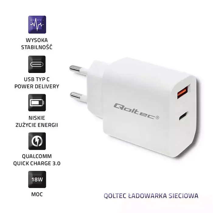Barošanas adapteris Qoltec 51714 Photo 3