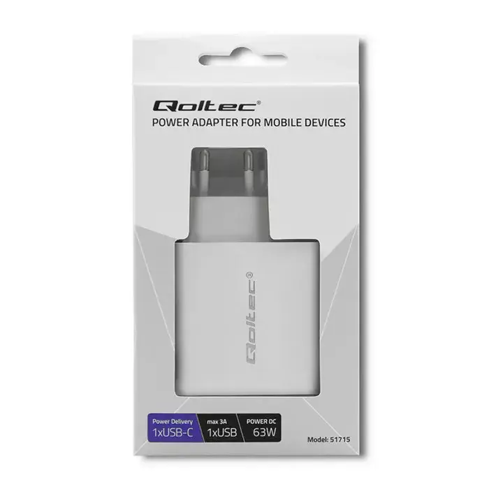 Адаптер QOLTEC 51715 20 В 3 А Photo 2