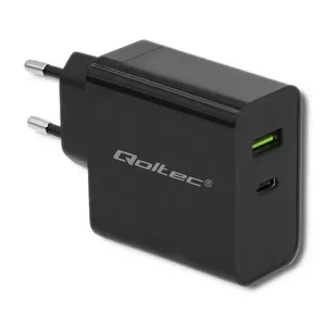 Сетевой адаптер QOLTEC 51717 45 Вт 20 В 3 А для умных часов, для внутреннего использования, чёрный
