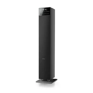 Tower audio system muse M-1350BTC — 180 W, Bluetooth, FM tuner, front disc loading, LED display (Black)