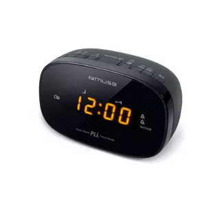Modinātājs-radio Muse M-150CR ar FM PLL uztvērēju, 1,52 cm LED ekrāns, modinātājs (radio/alarms), AC 230V/AAA