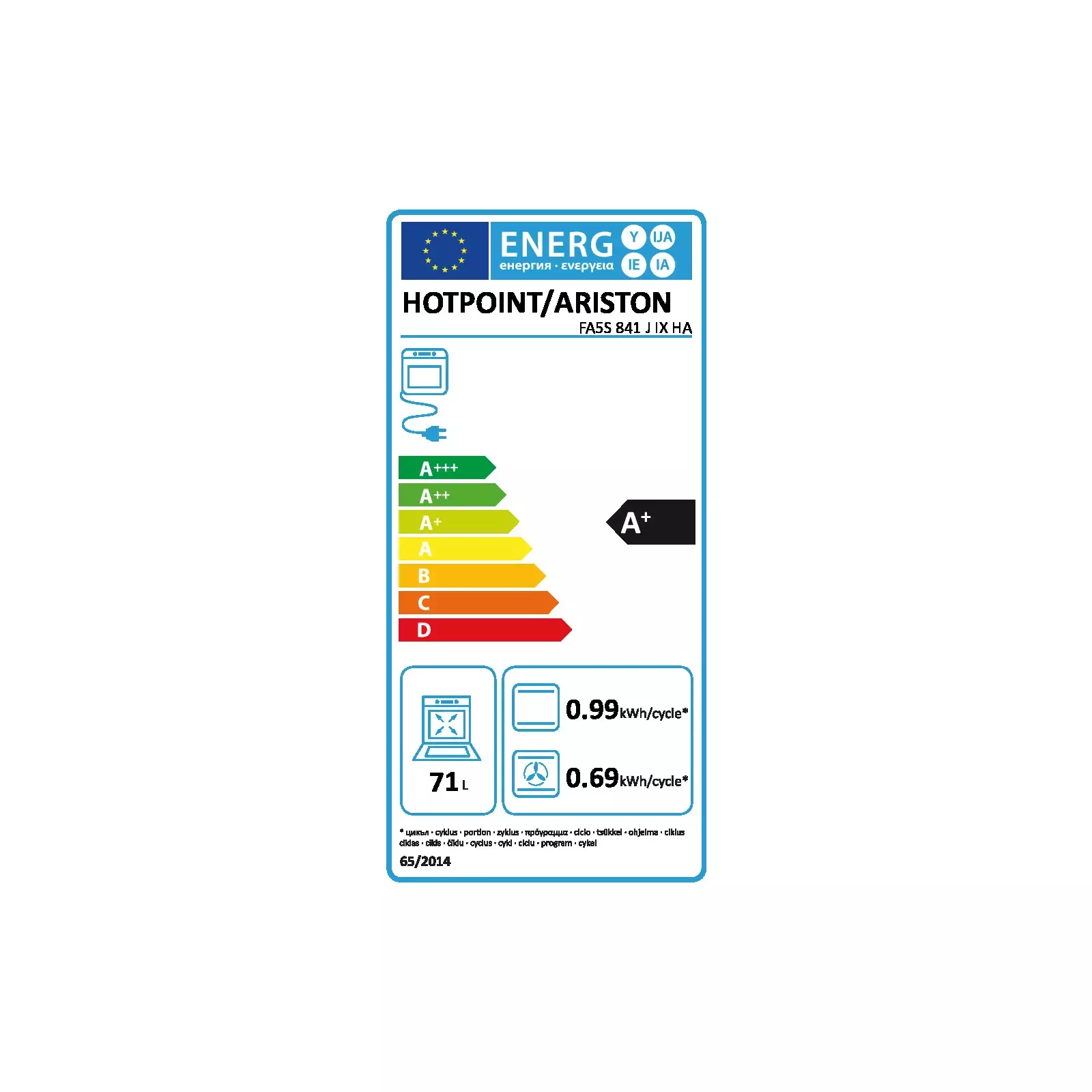 Hotpoint FA5S 841 J IX HA Photo 3