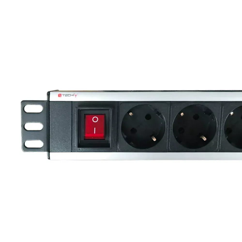 TECHLY I-CASE STRIP-18SH PDU — 8x Type F, 1.5U Photo 3