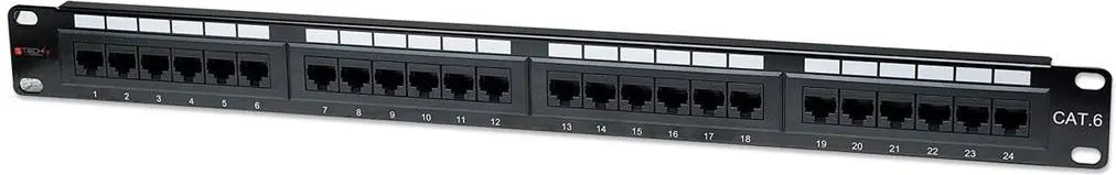 Pārejas paneļa UTP 24 porti RJ45 Cat.6 Techly I-PP 24-RU-C6T Photo 5