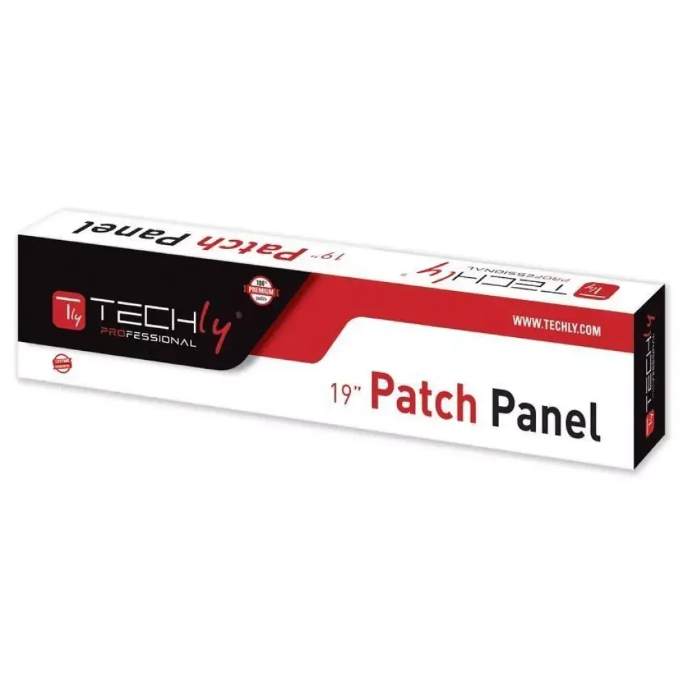 Pārejas panelis STP 24 porti RJ45 cat. 6A Techly I-PP 24-RS-C6AT Photo 2