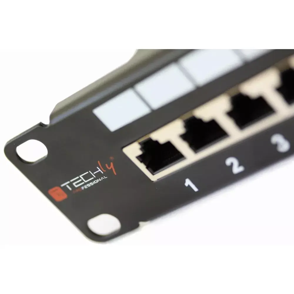 Pārejas panelis STP 24 porti RJ45 cat. 6A Techly I-PP 24-RS-C6AT Photo 5