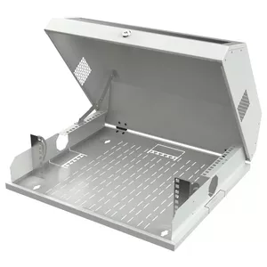 Настенный 19" шкаф-стойка TECHLY I-CASE FL-09-BGT, 9U, 537×475×146 мм, 30 кг, IP20, серый