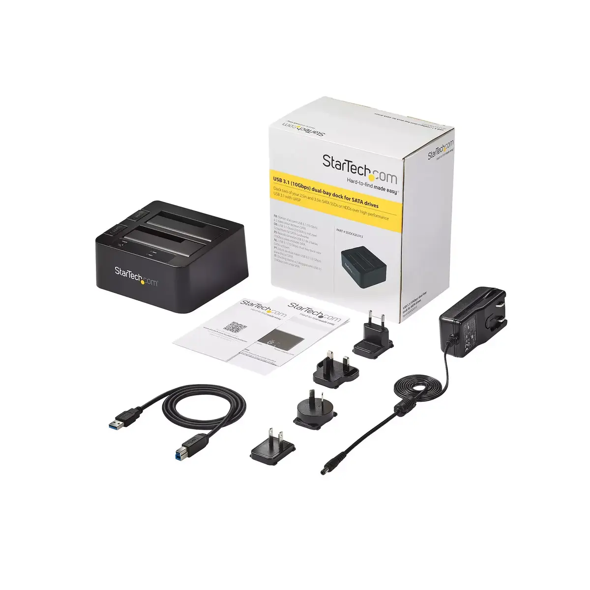 StarTech SDOCK2U313 двухслотовая USB 3.1 — SATA док-станция Photo 6