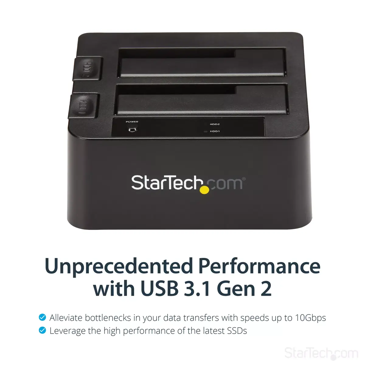 StarTech SDOCK2U313 двухслотовая USB 3.1 — SATA док-станция Photo 9