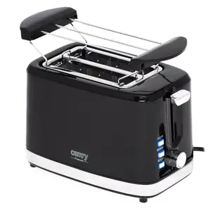 Toaster Camry Premium CR 3218 2 slice 900 W Black Silver