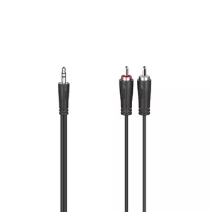Аудиокабель Hama 00200720 1.5м 3.5мм 2 x RCA Черный