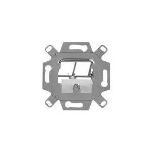 Rutenbeck UM-MA-KS 2 Up - Gehäuse mit modularen Einsätzen - oberflächenbündig montierbar - Metall - 2 Ports