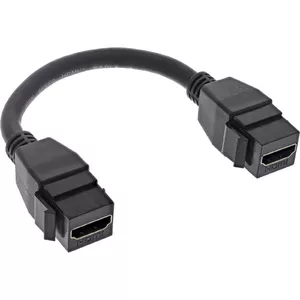 HDMI 2x Keystone кабель InLine 76206B 0.2м 4K/60Hz