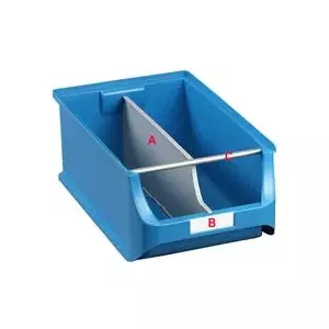 Partition for Storage Box allit ProfiPlus Box 5 — grey polypropylene insert, model 455543