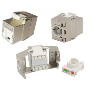Keystone-модуль EFB Elektronik E-20093, плоский корпус, серебристый, разъём RJ-45