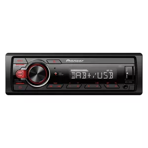 Auto mediju uztvērējs Pioneer MVH-130DAB Melns Sarkans