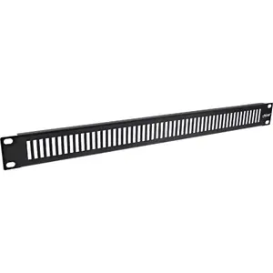 Blind panel InLine 19" perforated 1U RAL 9005 black