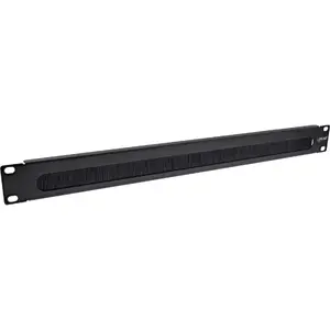 Brush panel InLine 19" 19111D RAL 9005 black