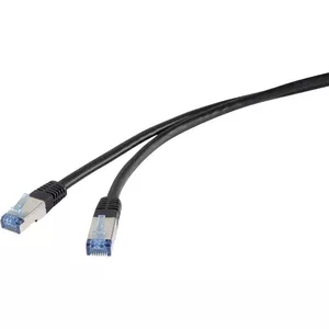 Renkforce RF-4673690 tīkla kabelis Melns 5 m Cat6a S/FTP (S-STP)