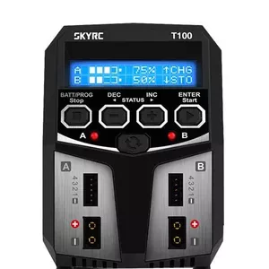 SkyRC T100 akumulatora lādētājs AC, 5A uzlādes strāva