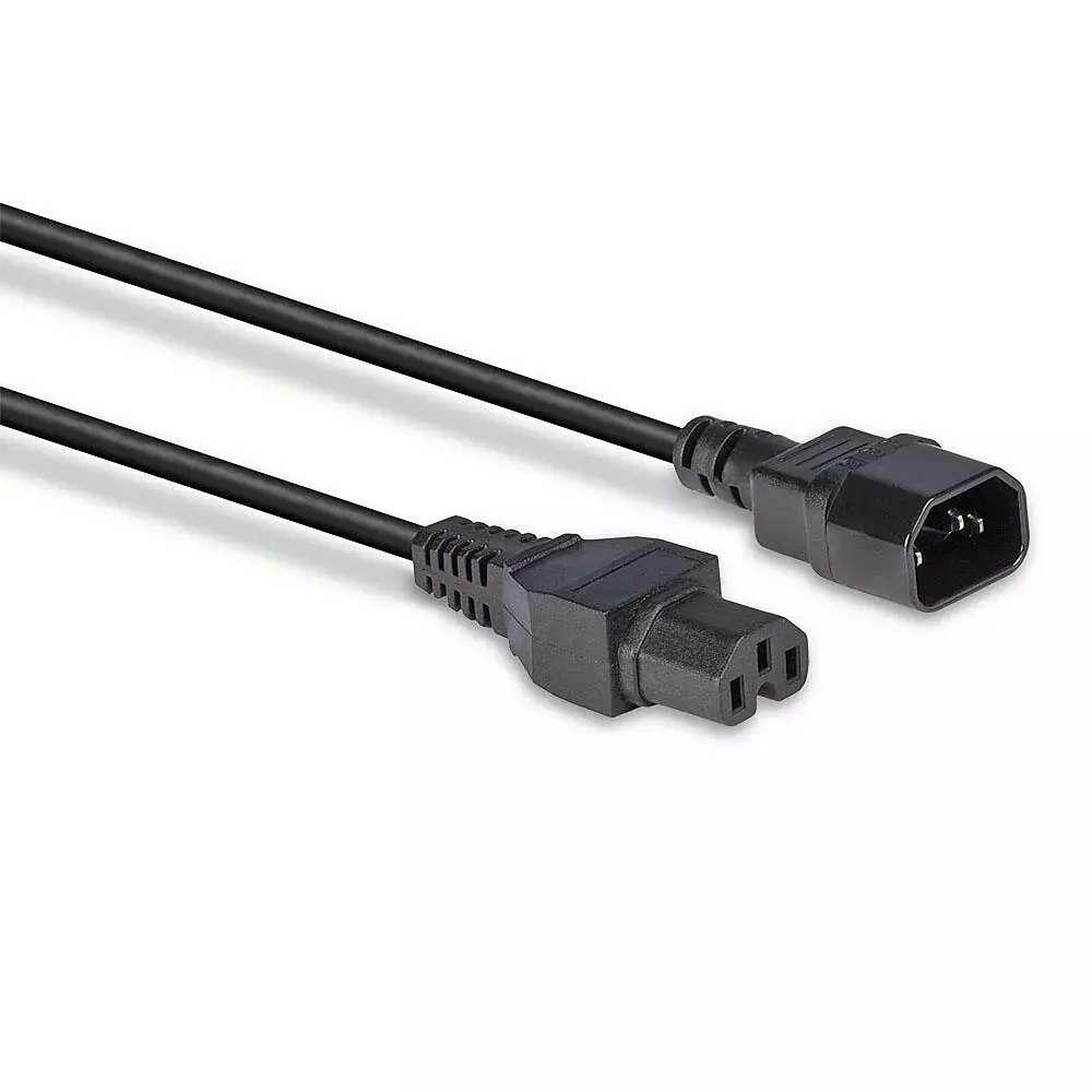 Power Cable 2m IEC C14 to IEC C15 Photo 3