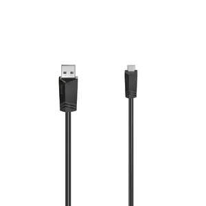USB кабель Hama 00200606 USB 2.0 1.5м Mini-USB B USB A черный
