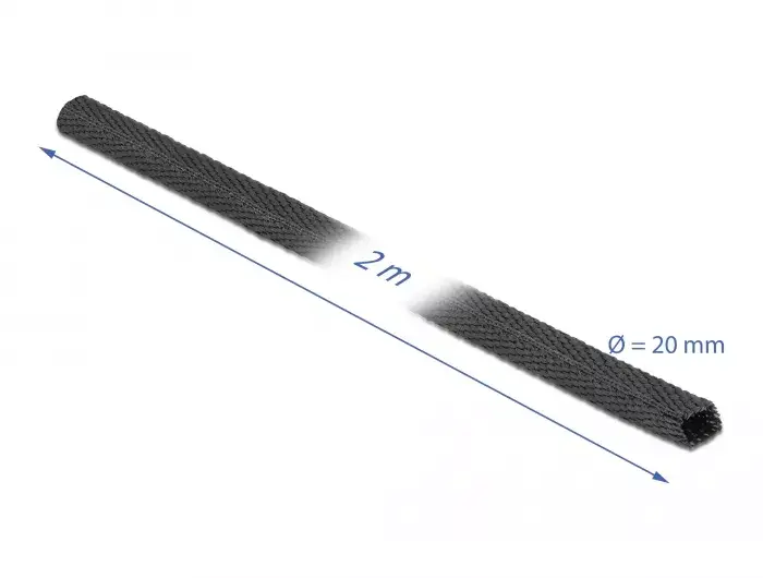 Термоусадочная трубка DeLOCK Fabric 2 м x 20 мм Photo 2