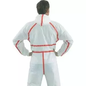 Защитный костюм 3M 4565, размер XXL, белый с красными элементами