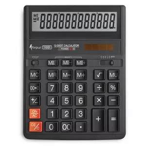 Forpus FO11001 калькулятор Настольный Базовый Черный