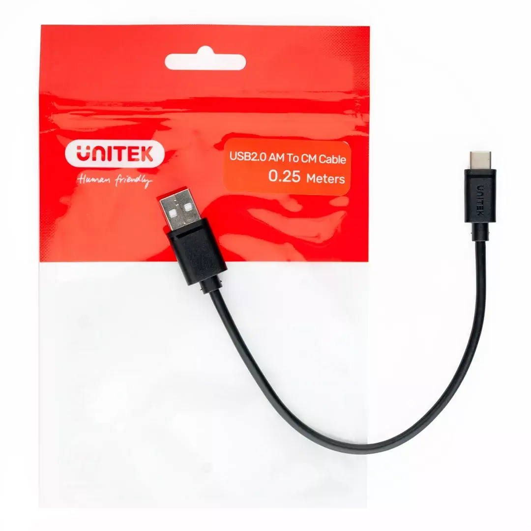 Unitek Y-C480BK кабель USB-A — USB-C 0,25 м Photo 3