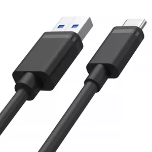 Кабель USB-A — USB-C Unitek Y-C481BK 0,5 м, male-male, передача данных 480 Мбит/с, зарядка 3 А / 9 В — черный
