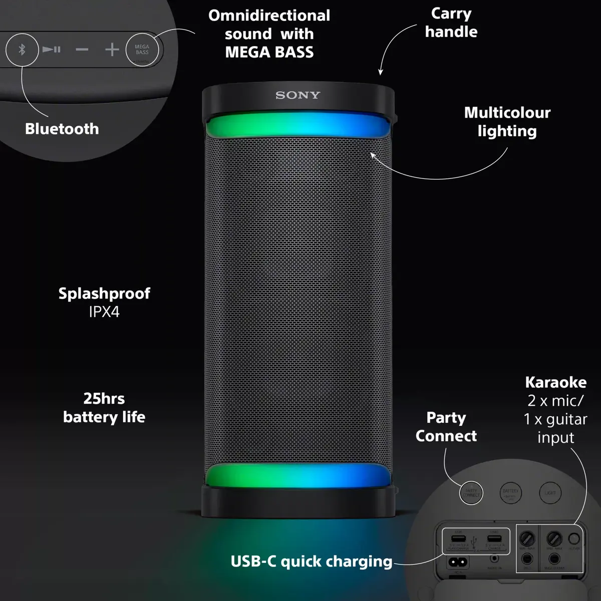 Portable Speaker Sony SRS-XP700 SRSXP700B.CEL Photo 11