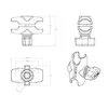 Divu savienojumu roka RAM Mounts RAM-B-201U-A Photo 3