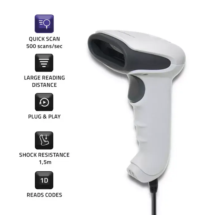 Handheld bar code reader Qoltec 50865 Photo 2