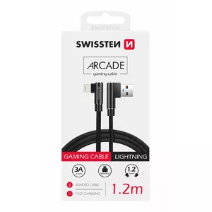 USB to Lightning cable SWISSTEN SW-QU-USB-LIGHT-12M-BK — 1.2 m, Quick Charge 3.1