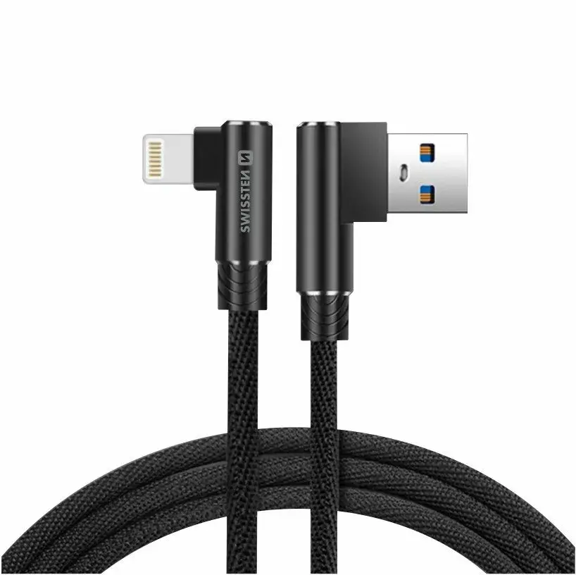 USB to Lightning cable SWISSTEN SW-QU-USB-LIGHT-12M-BK Photo 3