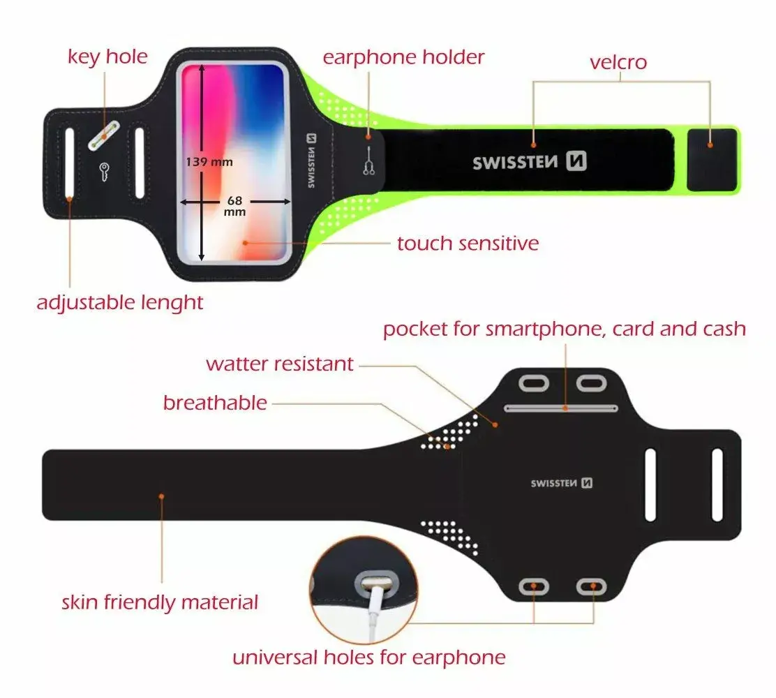 Armbag Case SWISSTEN SW-ARM-BAND7 — armband phone case Photo 2