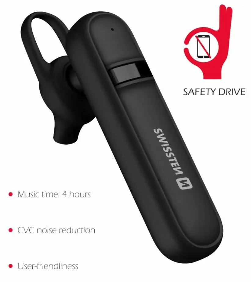 Наушники Swissten Caller SW-CALLER-BK Photo 3