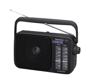 Panasonic RF-2400D Портативный Аналоговый Радиоприемник Черный AM/FM со Встроенным Динамиком и Питанием от Сети/Батарей