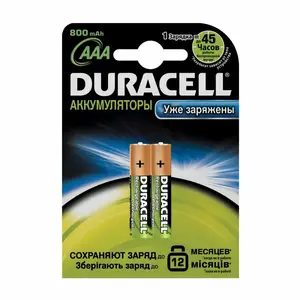 Duracell HR03 AAA Rechargeable Batteries 800 mAh