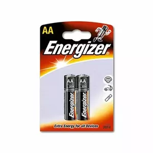 Baterijas Energizer Base AA B2 1.5V — AA izmērs, 1.5V alkaliskie elementi, iepakojumā 2 gab.