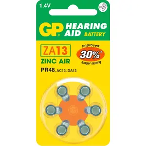 Батарея для слухового аппарата GP Batteries ZA13