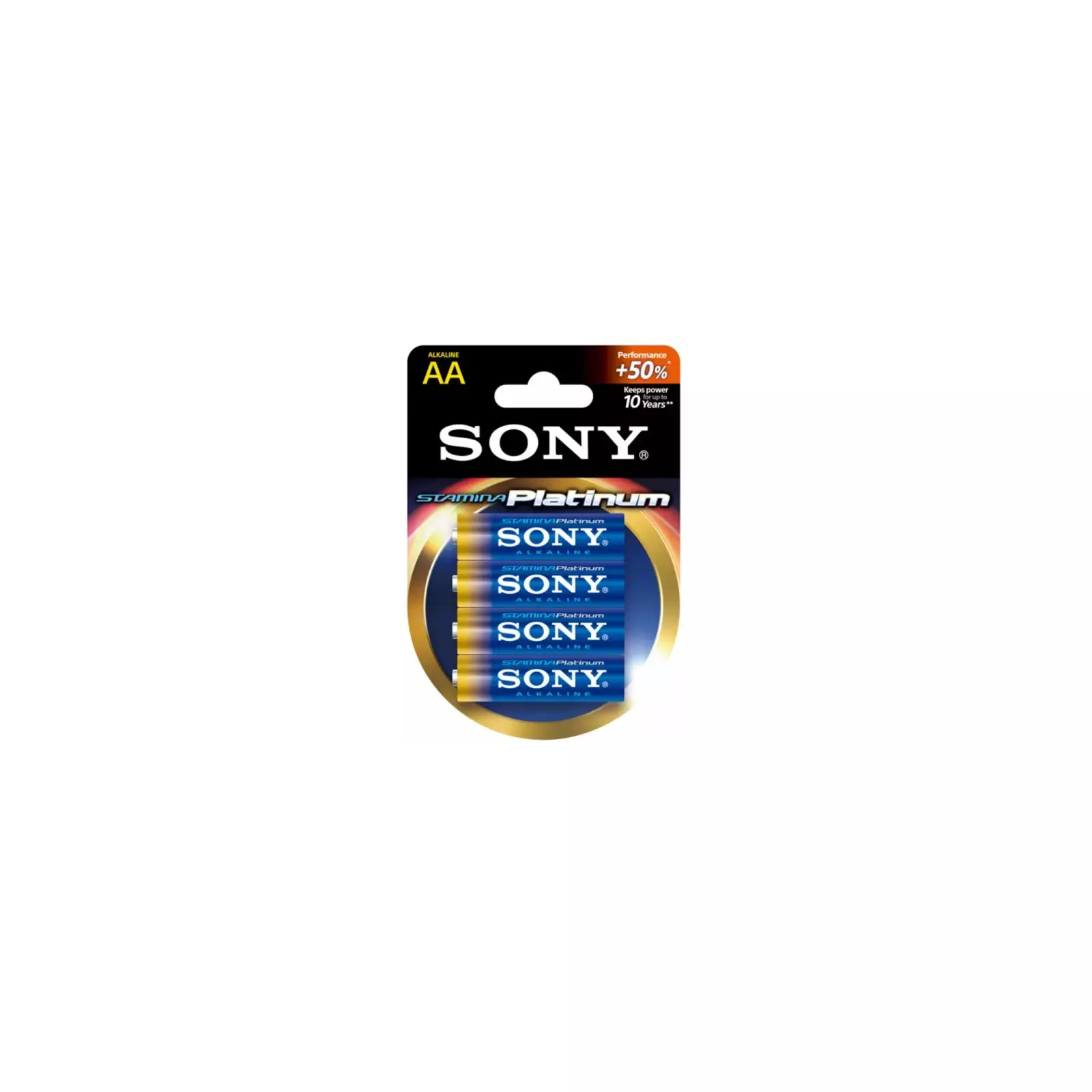 Alkaline Battery Sony 4x AA Stamina Platinum Photo 1