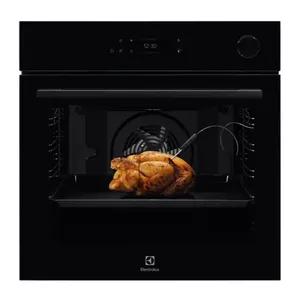 Встраиваемая электрическая духовка Electrolux EOC8P39WZ — 72 л, пиролитическая очистка, пар, гриль, конвекция, чёрная