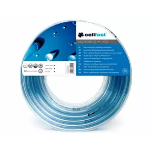 Шланг садовый Cellfast 20-422 PVC прозрачный 6,0 x 1,0 мм 50 м