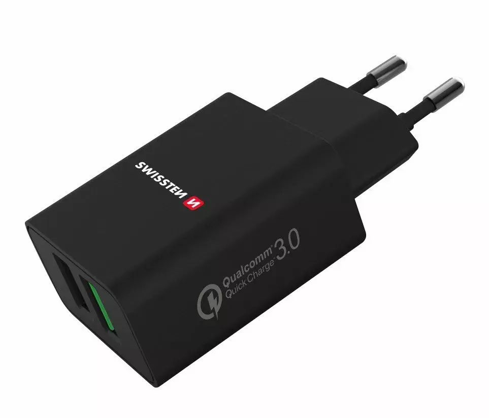 SWISSTEN Premium Travel Charger 2x USB QC3.0 23W Photo 3