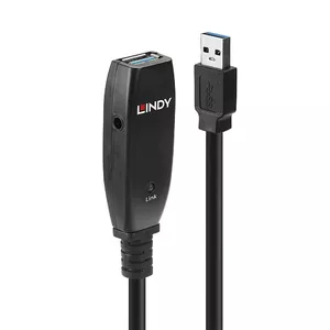 USB Extension Cable Lindy 15m Active Slim