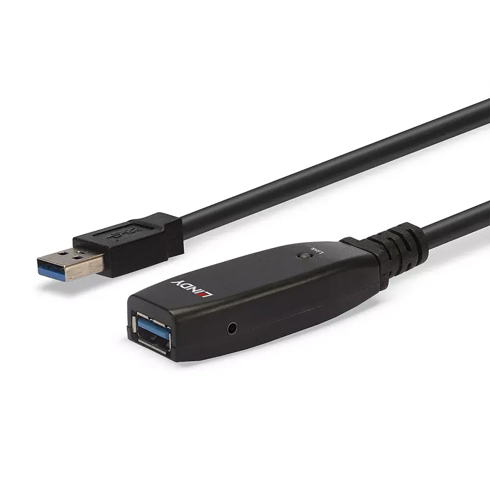 USB pagarināšanas kabelis Lindy 15m aktīvs Slim Photo 5